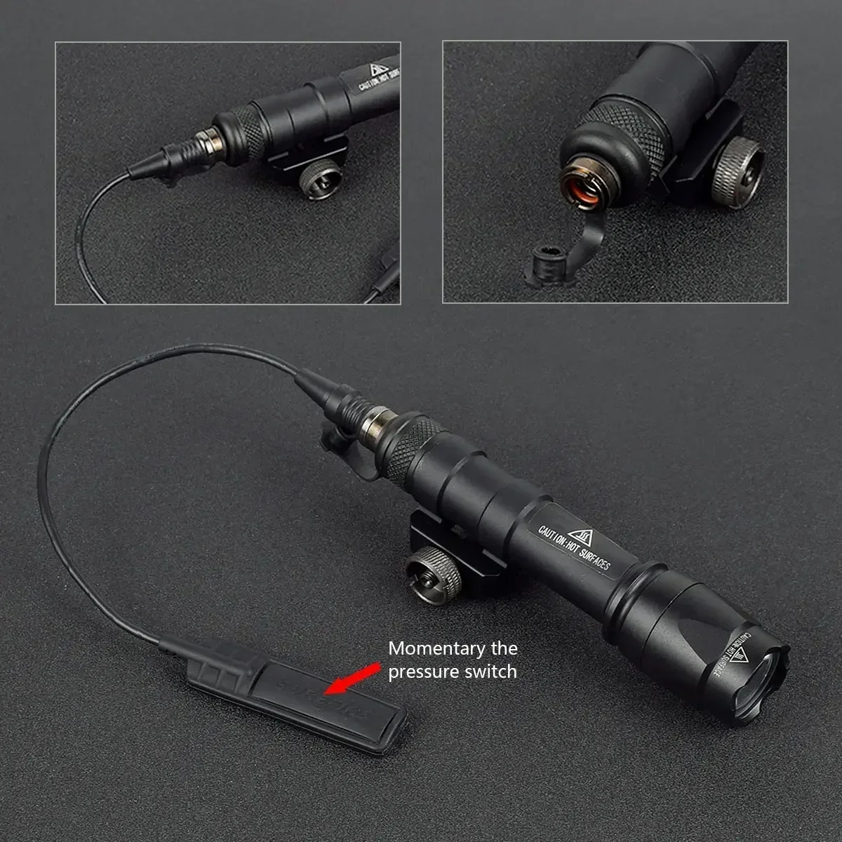 Surefir Tactical Flashlight M300 M600 M600C Scout Light With Dual Function Pressure Switch 600 Lumen Hunting Weapon Gun Light