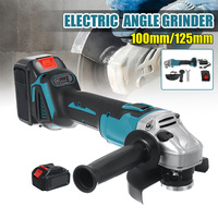 100mm/125mm Brushless Angle Grinder 4 Gears Cordless Grinding Machine Cutting Woodworking Power Tool For Makita 18V Battery