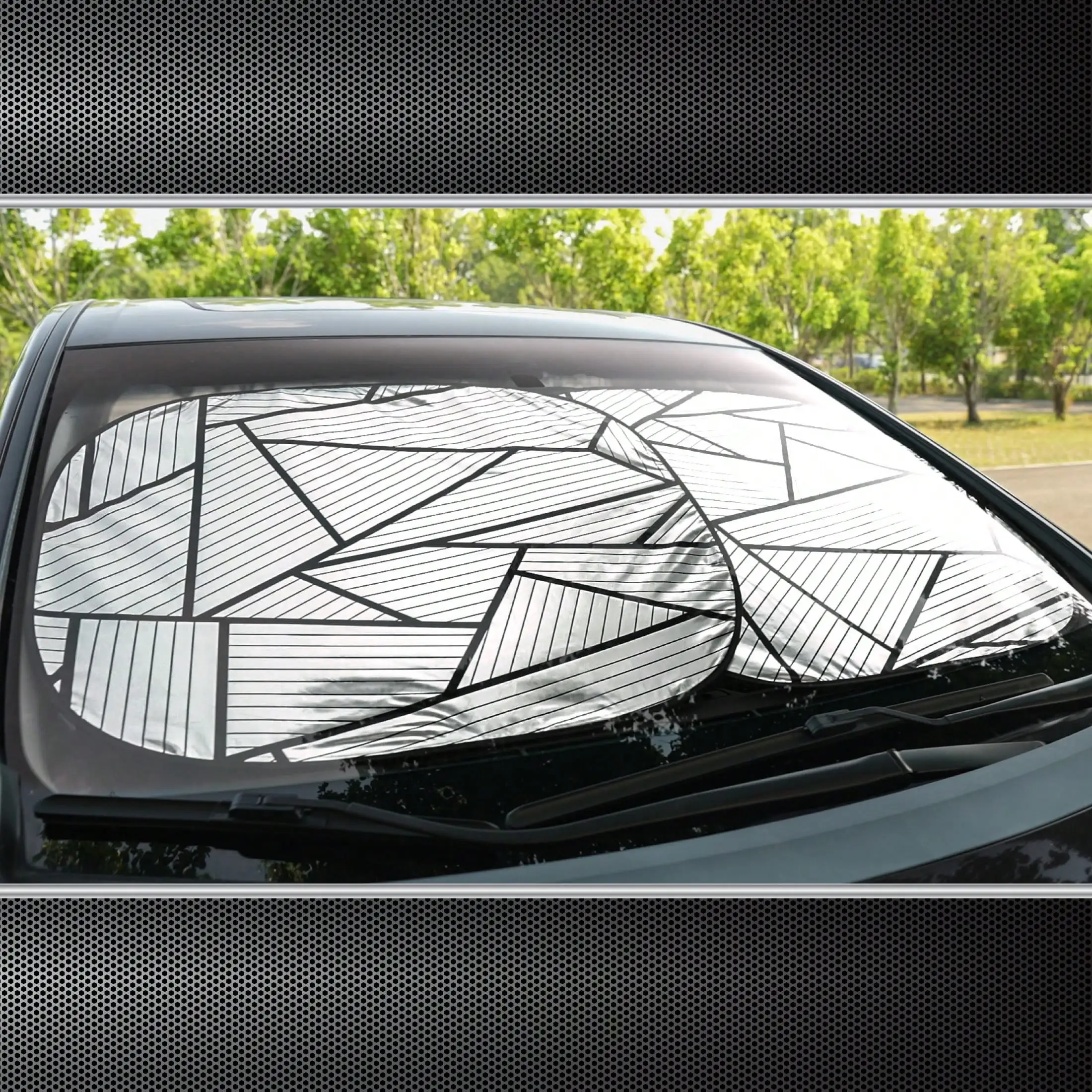 Universeller Drehschirm, 28,5" x 31,5" bequemer und cooler Innenraum, UV-Blockierung