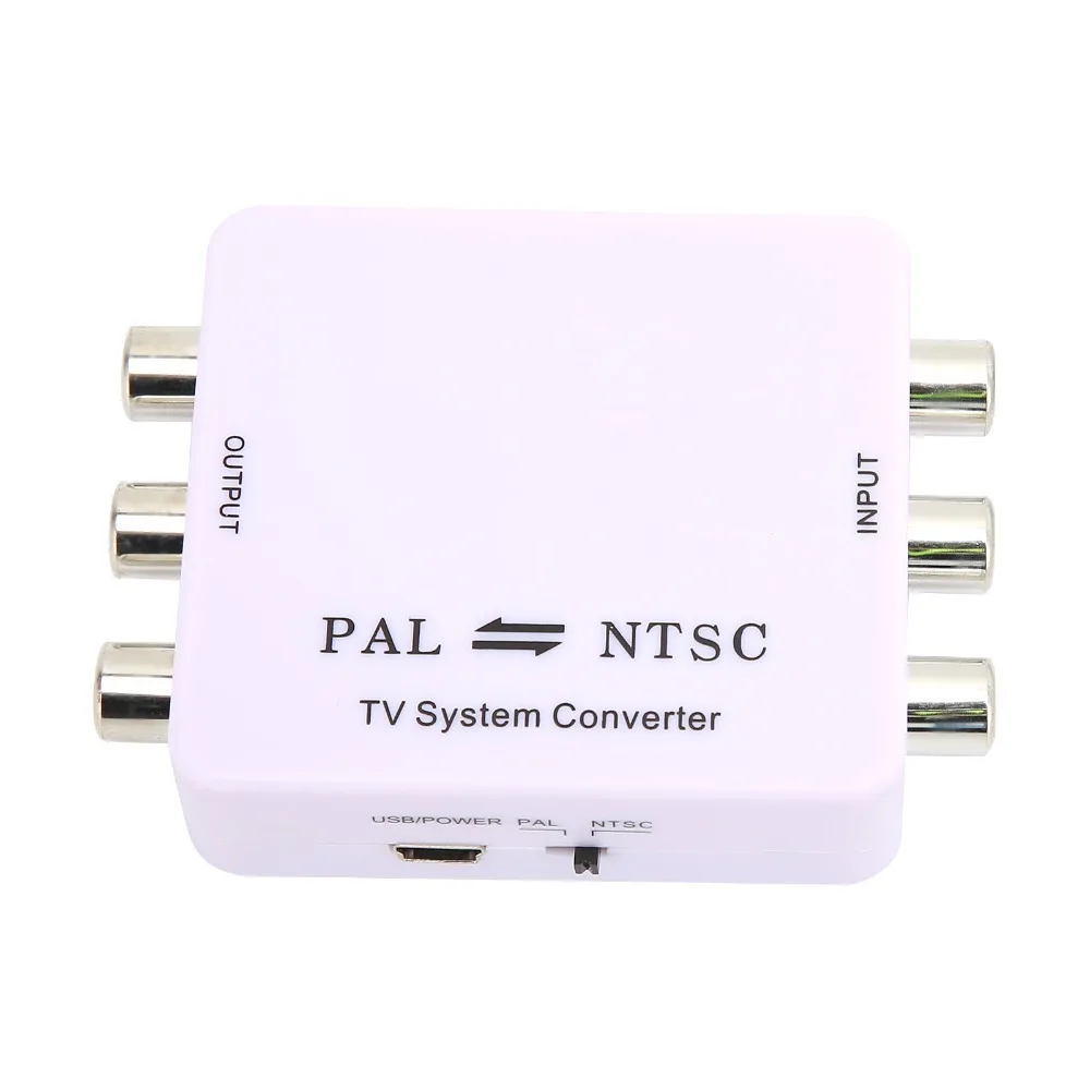 Portable Mini PAL/NTSC Format Converter Plug and Play Mutual Conversion Converter Video Converter for DVD Player