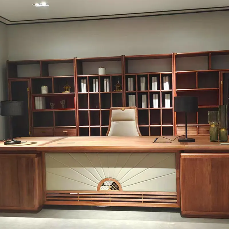 Asthetic Designer Executive Desk Storage Brown Large Luxury Wood Office Desks Drawers Modern Mesa De Escritorio Office Furniture