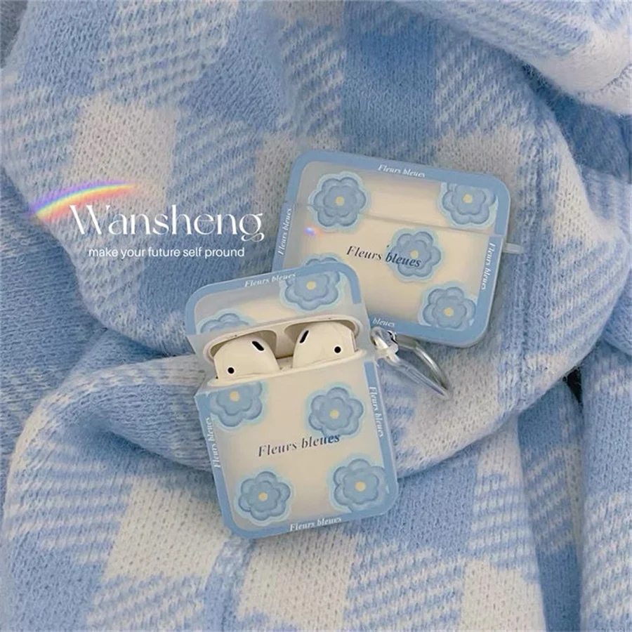 Hoa Dễ Thương Dành Cho Tai Nghe Airpods 2 1 Ốp Tai Nghe Không Dây Trường Hợp Cho Airpods Pro 3 Tai Nghe Chụp Tai Bảo Vệ Hộp Phụ Kiện