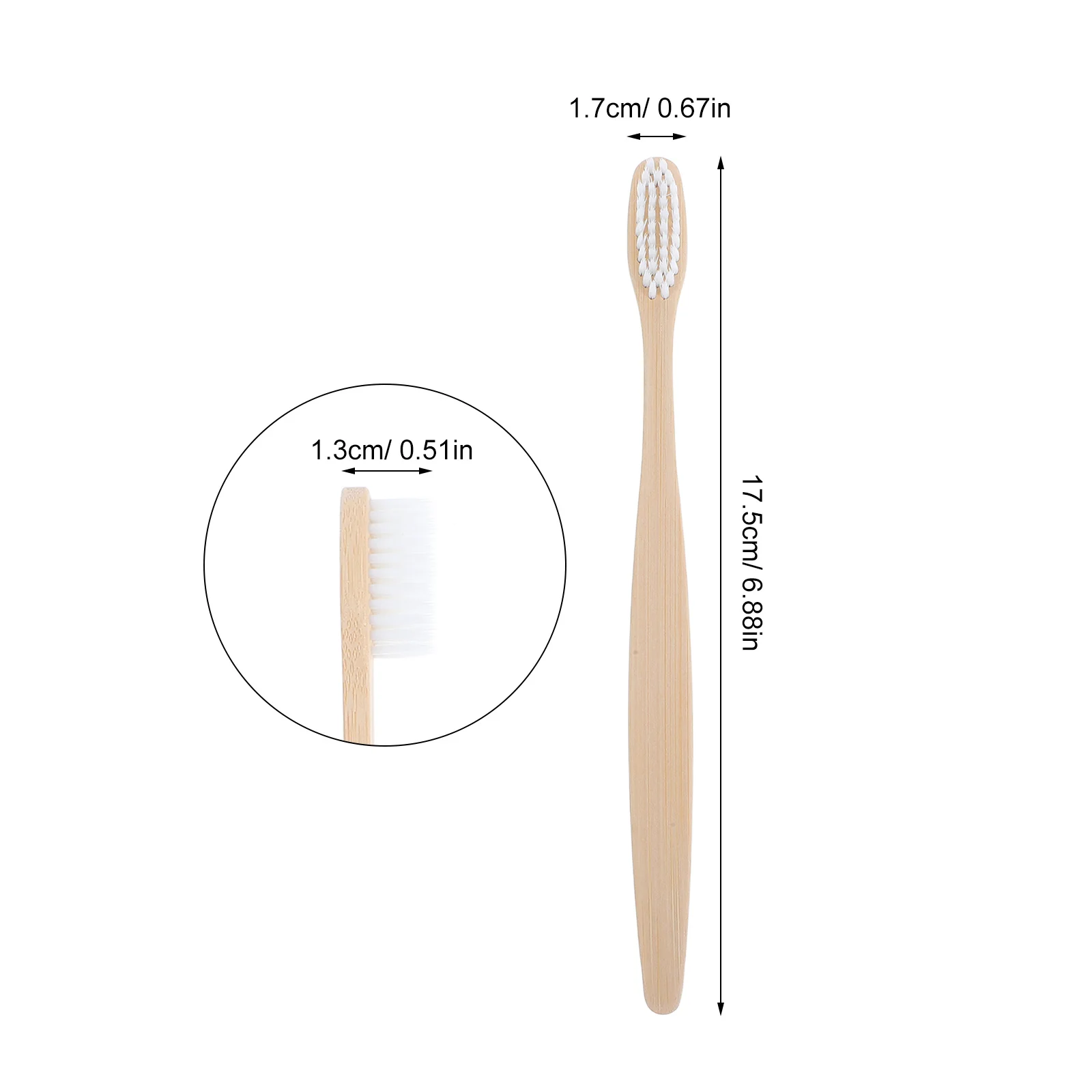 24 قطعة فرشاة أسنان مصنوعة من خشب الخيزران فرشاة بيضاء ناعمة للاستخدام المنزلي والفنادق والسفر فرشاة أسنان من الخيزران فرشاة أسنان منزلية #6
