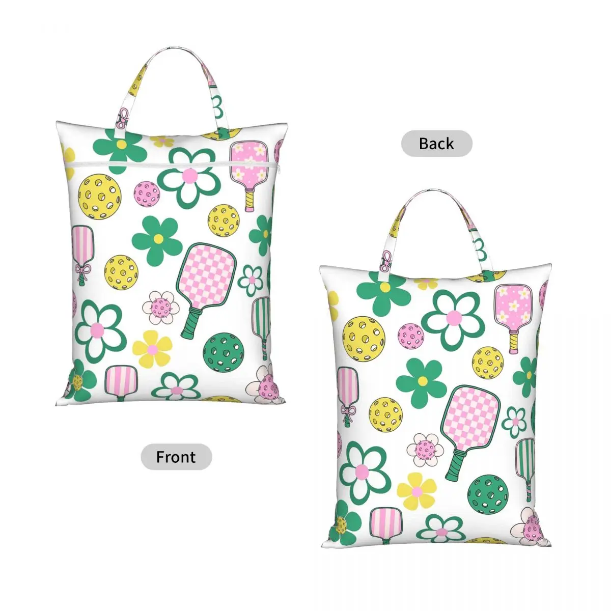 Pickleball Pattern, Pickleball Paddle, Pickleball Ball Laundry Laundry Basket Large Storage Washing Basket Home Organizer