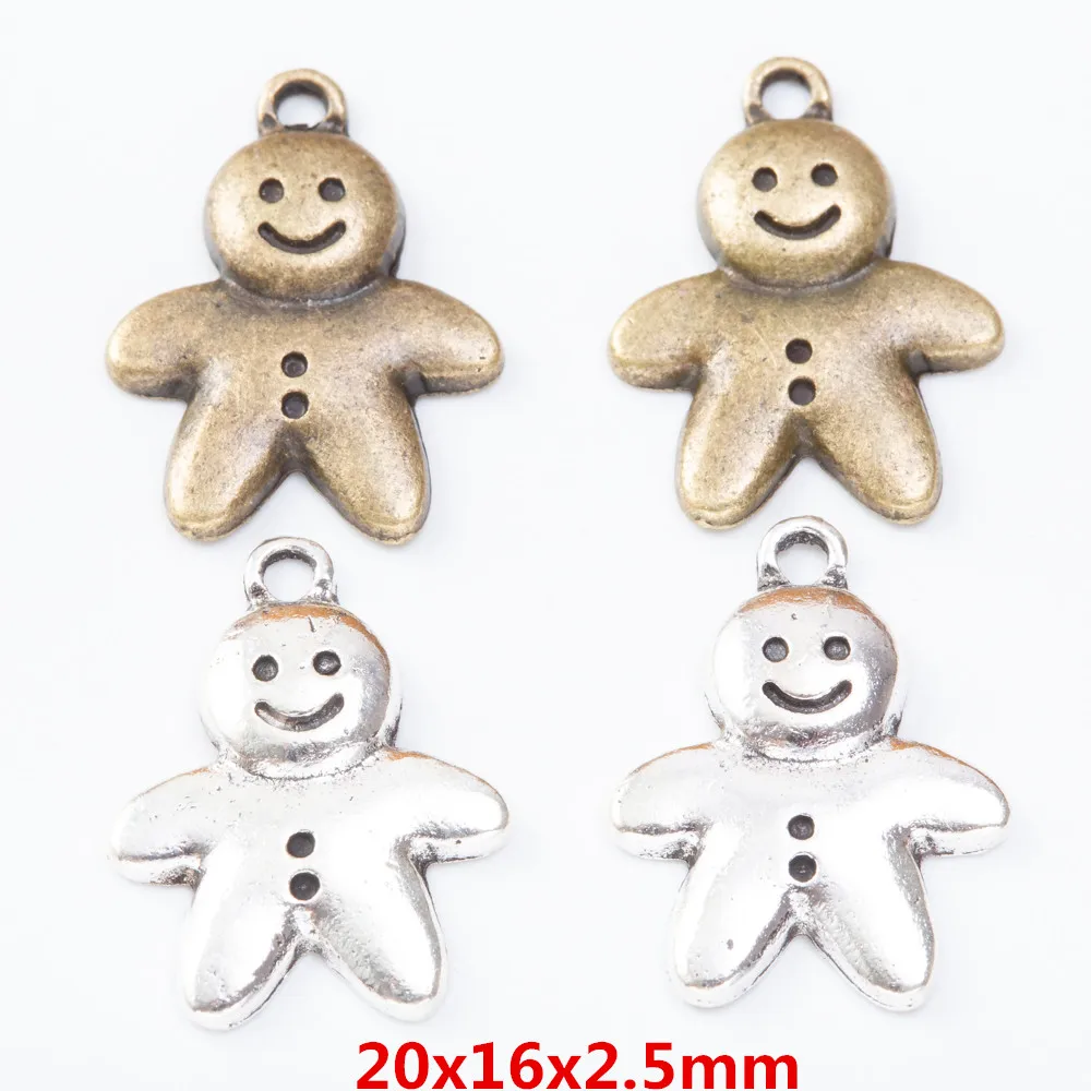 

45pieces (snowman) vintage zinc alloy charm metal pendant DIY jewelry discovery making accessories2275