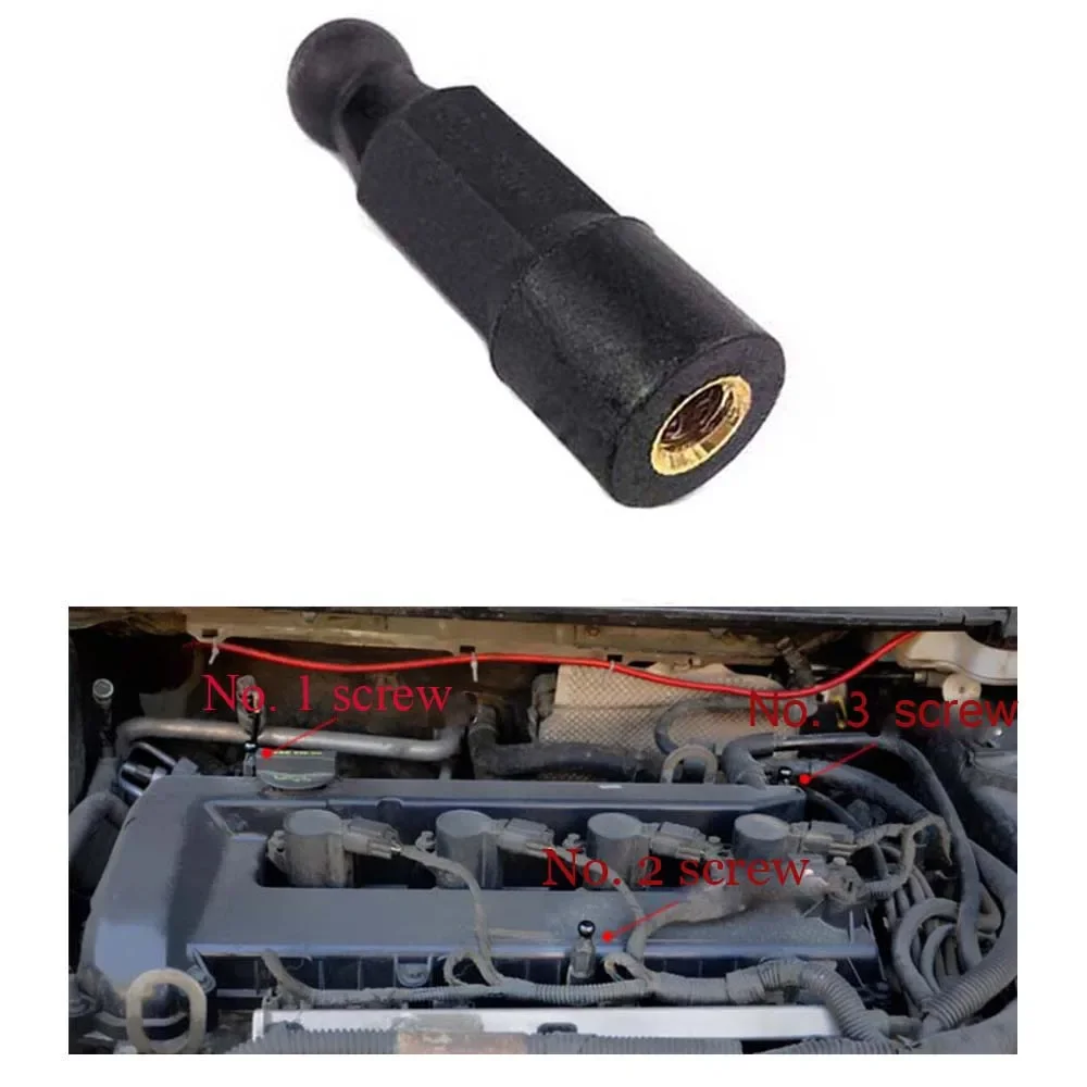 Car Clip Rubber Hood Lock Screws Cushion Engine under guard Protective Cover Tuning for ford focus 2 mk2 2005-2011 accessories