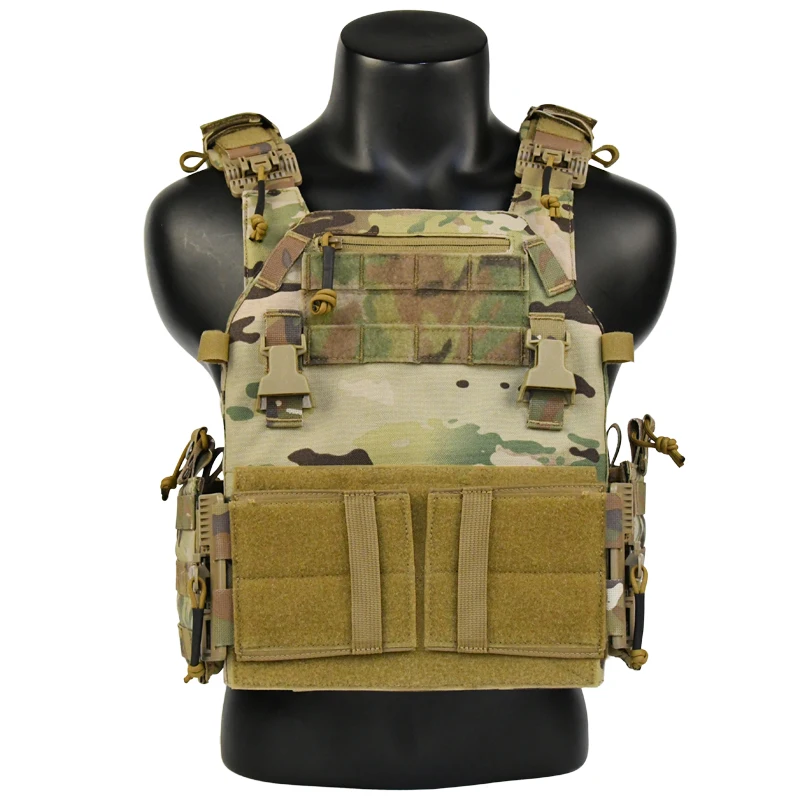 UNIONTAC Quick Releaseable 6094K Tactical Vest 1000D Nylon Fabric with Triple Magazine Pouch large size 094K Combat Clothes