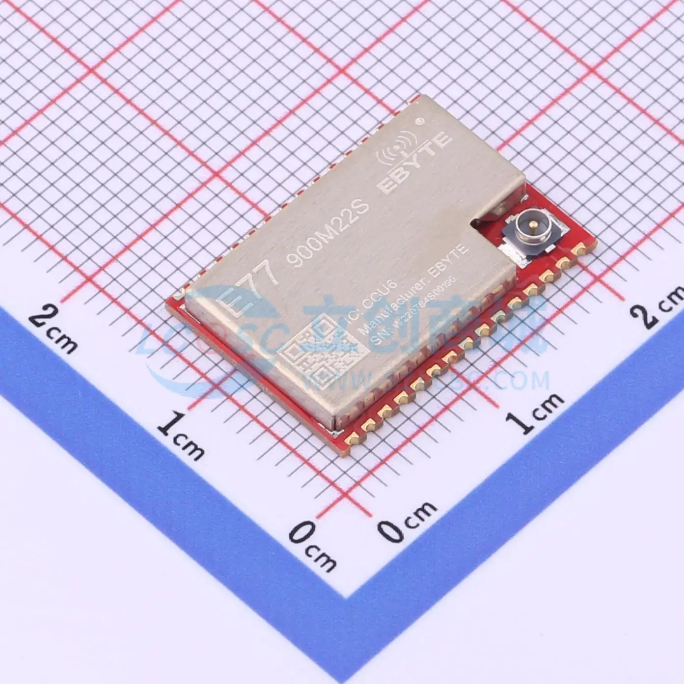 3pcs E77-900M22S SMD 20x14mm 21.5dBm GPIO I2C ADC SPI UART LoRa Wireless RF Transceiver Module