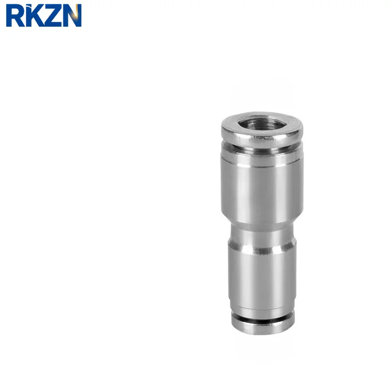 304 Stainless Steel PG Series Straight Reducer Pneumatic Push‑in Fitting Quick Air Tube Connector PG6‑4 PG8‑4 PG8‑6 PG10‑8PG12-8