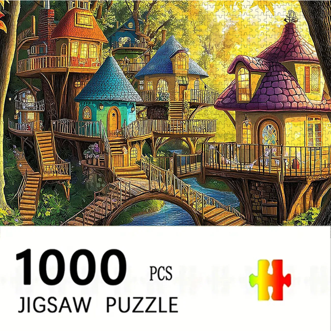 500/1000-piece Adult Puzzle - Premium Thick Cardboard, Challenging Large Jigsaw Assembly, Christmas/Festive Gift