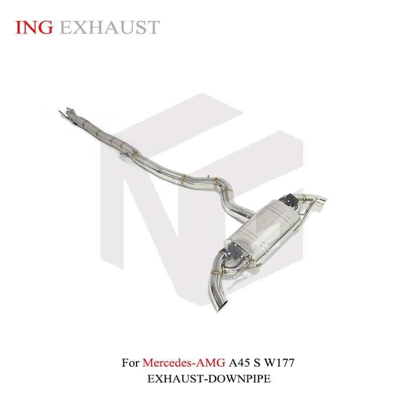 ING Stainless Steel Exhaust System Catback for Mercedes Benz AMG A45 with Electronic Valve