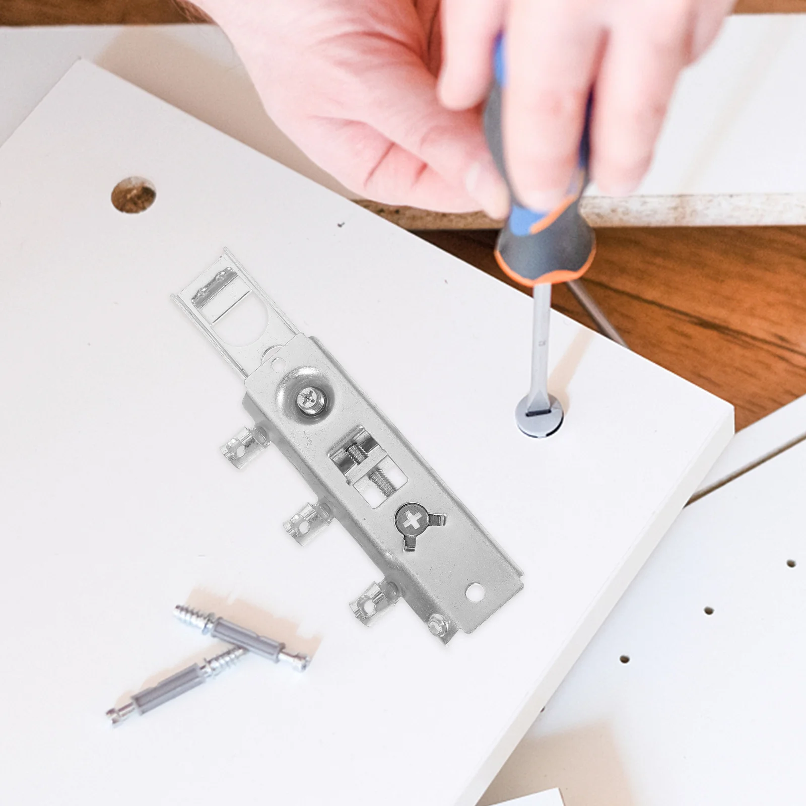 

1Set Hidden Cabinet Door Hinges Cold-Rolled Steel Heavy Duty Concealed Hinges for Kitchen Cupboard Office Bedroom