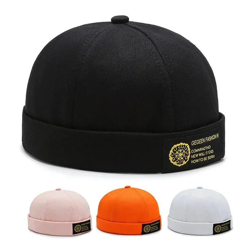 New Fashion Four Seasons Landlord Hats, Men's Street Hip-Hop Hats Beanie Melon Skin Hats, Women's Bare Plate Hats, Women's Tides