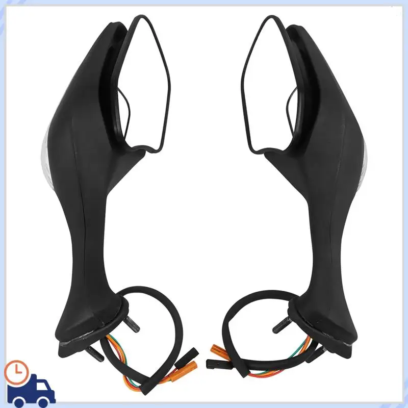 

Durable Motorcycle Rearview LED Turn Signal Side Mirrors Rearview Mirror Black For Honda CBR1000RR 2010-2012 VFR1200 2008-2013
