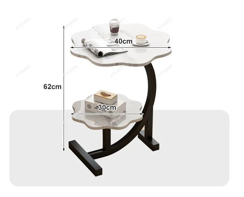 Modern Side Table Minimalist Nightstand Storage Rack Small End Table for Living Room Bedroom Sofa Bedside