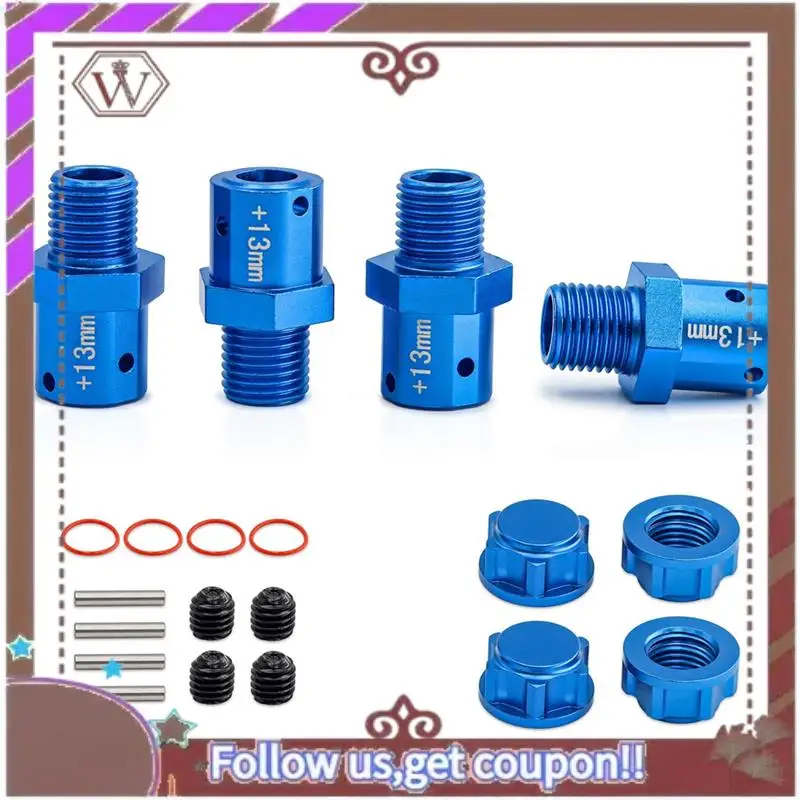 Комплект разъемов ABBG-RC для обновления автомобиля 13 мм для Arrma1/8Kraton Typhon1/7 Bigrock, аксессуары для обновления радиоуправляемого автомобиля, синий