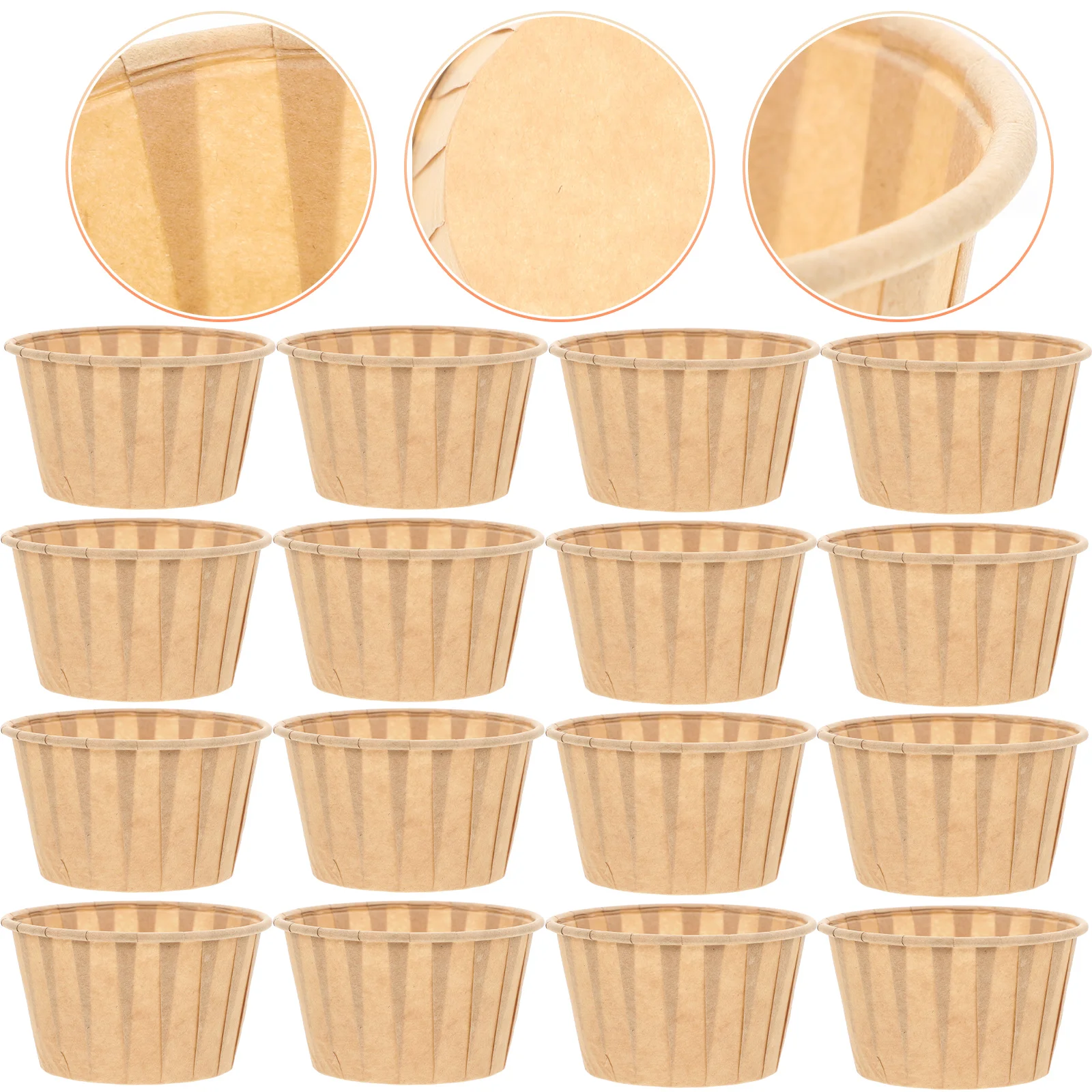 

50 Pcs Cake Oil-proof Paper Cup Muffin Cups for Baking Wrapping Grease-proof Cupcake Liners