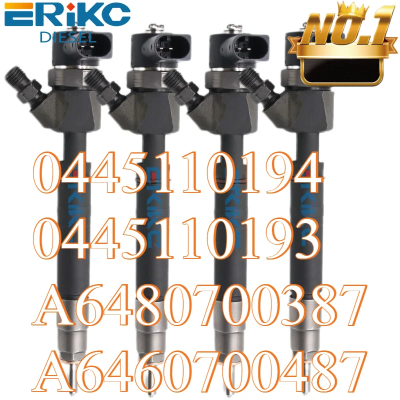 

4 шт. 0445110194 0445110193 Впрыск дизельного топлива A6480700387 A6460700487 для MERCEDES-BENZ