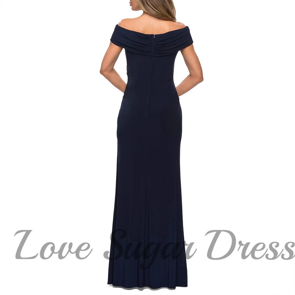 Sexy off-shoulder avondjurken voor vrouwen zeemeermin lange geplooide galajurk elegante formele feestjurken gewaden invitée mariage