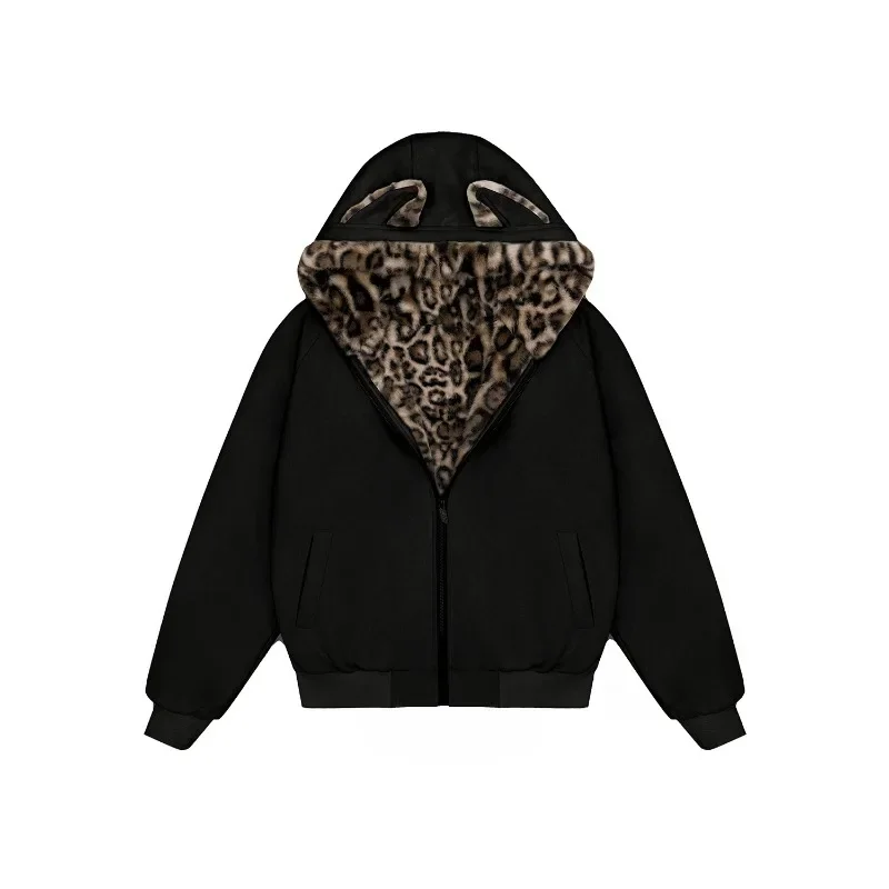 Casual Versatile Coat. Suede Lapel Cotton Coat for Men and Women, Thickened Couple's Cotton-padded Jacket for Autumn Winter.