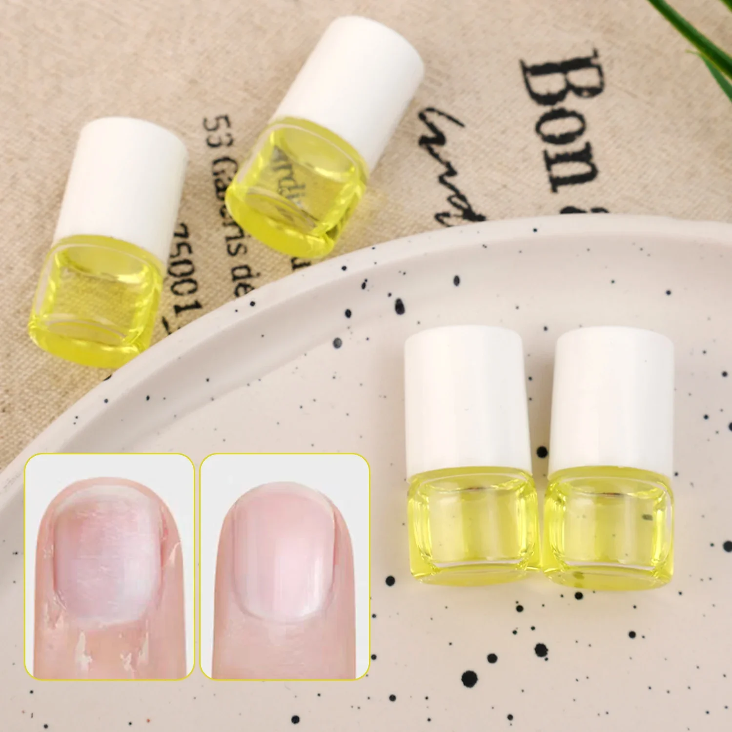 2ml Mini Nail Cuticle Oil Beauty Health Finger Edge Oil Roller Nourishment Remove Dead Skin Manicure Care Tools Nails Treatments