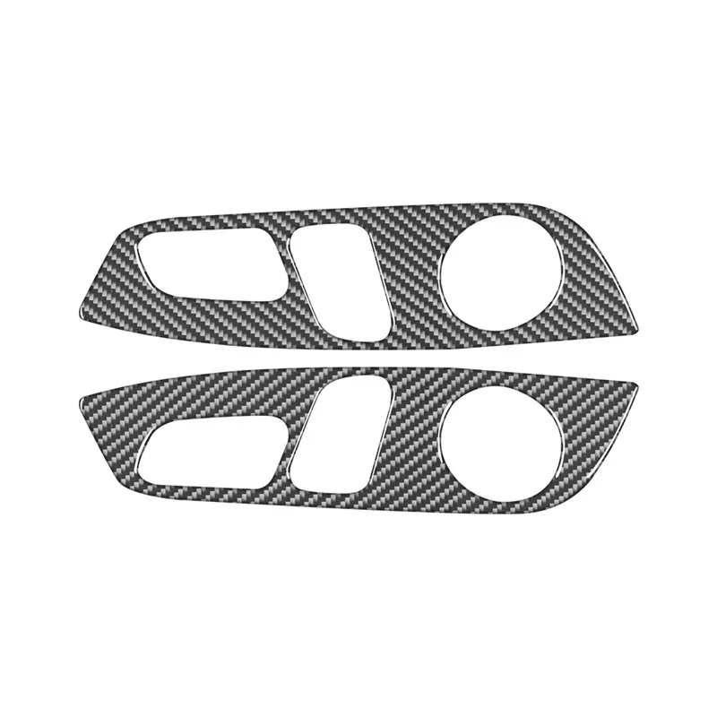 

For Audi Q7 2007- 2015 Carbon Fiber Car Seat Adjustment Switch Panel Trim Cover Decorative Sticker Auto Interior Accessories