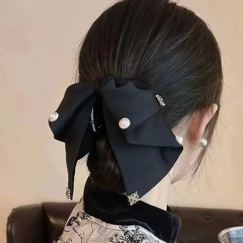 1 new women's double-sided bow clip, summer vacation fashion shark clip, fashionable hair accessory image 4