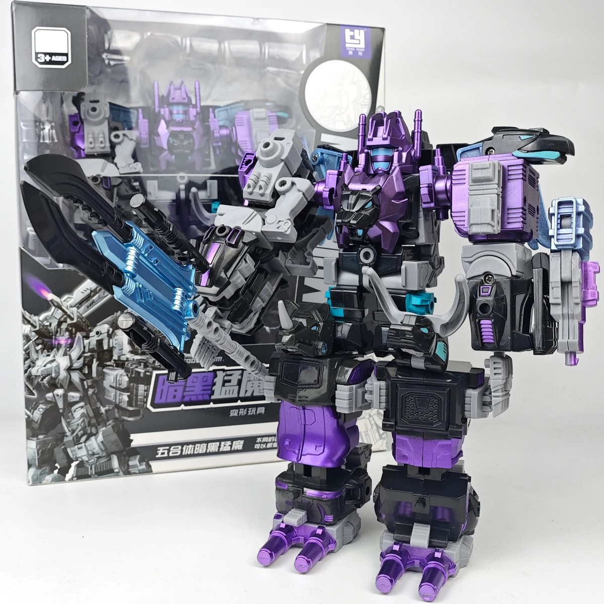 

Transformation 21CM 5 IN 1 Predacons TENGYANG DARK Predaking Mechanical Beast Robot Action Figure Child Toys Gift