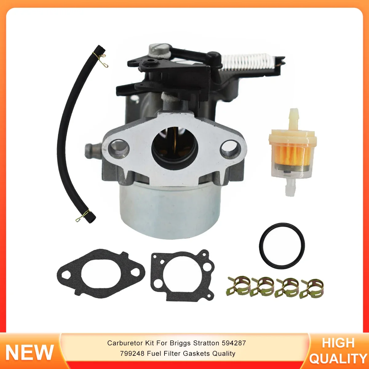

Carburetor Kit For Briggs Stratton 594287 799248 Fuel Filter Gaskets Quality