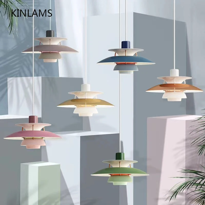 

Ins Colorful Umbrella Pendant Lights Macaron Nordic LED Ceiling Lamp Art Decor Hanglamp Living Room Lamparas Lighting Fixtures