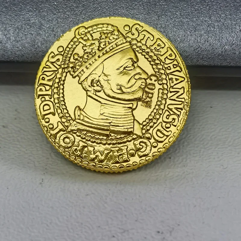 Réplica 1584 Polaco - Commonwealth lituana Dukat gdanski - Stefan Batory Gdansk Copia moneda de oro