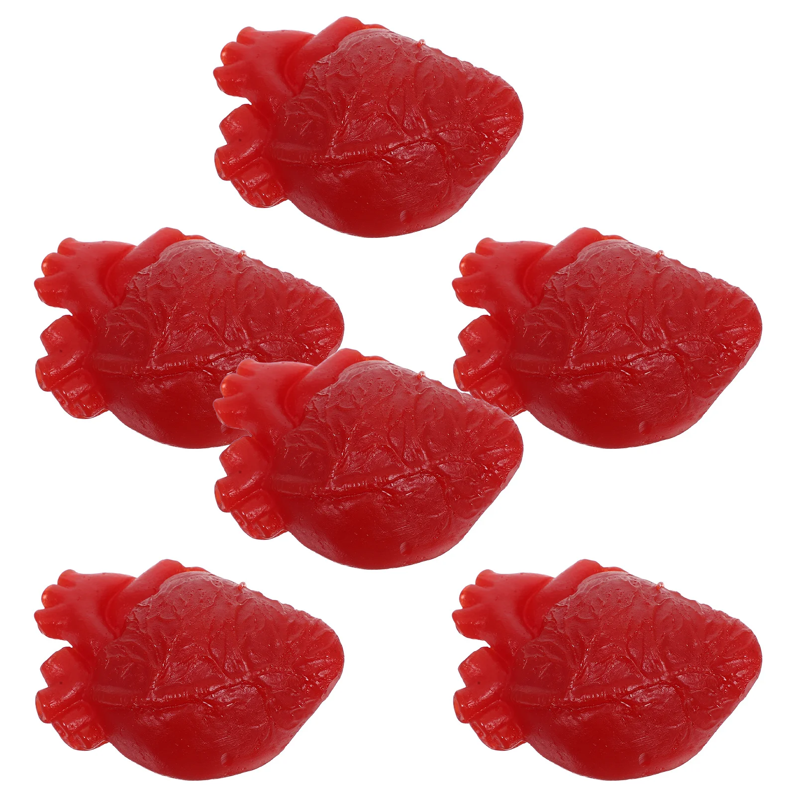 6 Stuks Realistische Hart Rekwisieten Halloween Lastig Prop voor Spooky Decoraties Lichaamsdelen Simulatie Indoor Feestartikelen Haunted