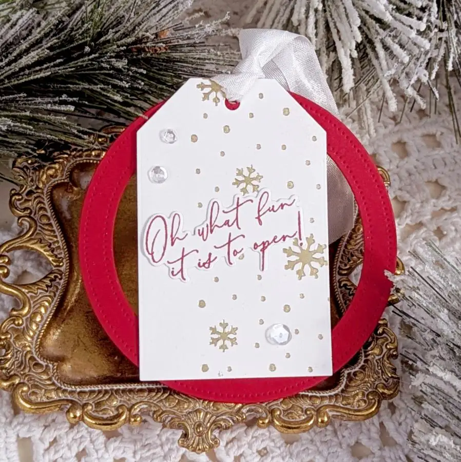 This Is Big Sentiments: Christmas Tags Stamps Dies 2026 New Year Metal Cutting Dies DIY Greeting Card Scrapbooking Decoration