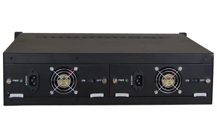 2U rackgemonteerd chassis beheerd 17 slots 2 UTP Ethernet-poort glasvezelmediaconverter