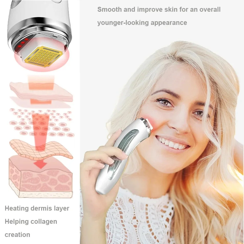 

RF Radio Frequency Face Lifting Device | Dot Matrix Skin Tightening Machine for Home Use, Anti-Wrinkle Facial Massager