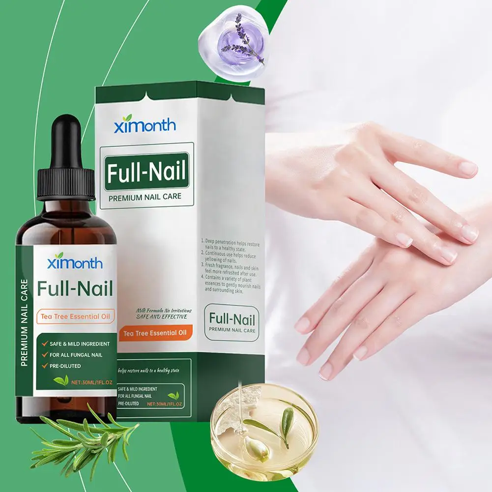 

Tea Tree Nail Fungus Treatment Essential Oil Serum Care Essence Nails Cream Toe Infection Feet Repair Removal Fungal Anti Z1C0