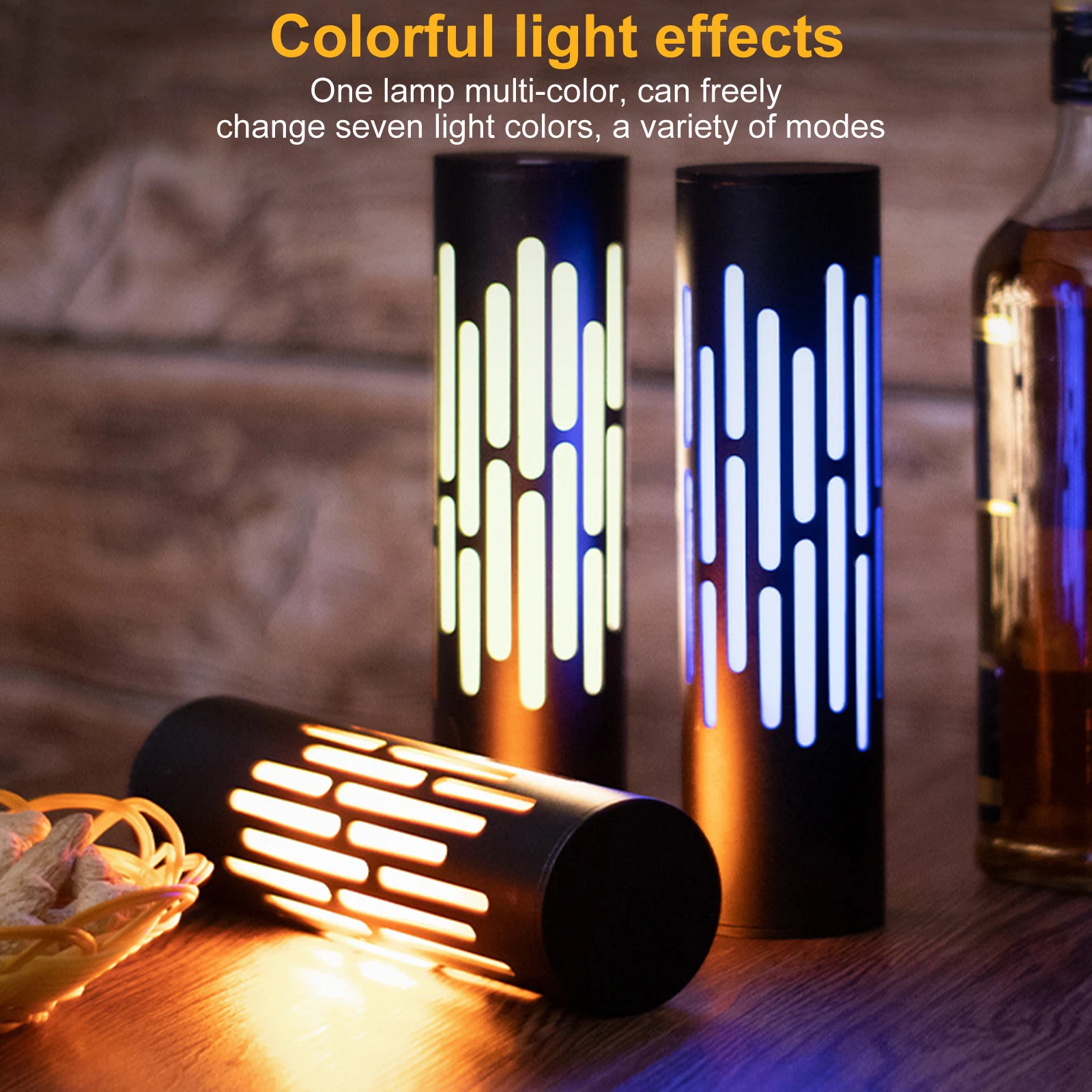 

Flash Led Table Lamp Bar Restaurant Ktv Decoration Ambient Light Desktop Muti-Modes Night Light Rechargeable Aluminium Light