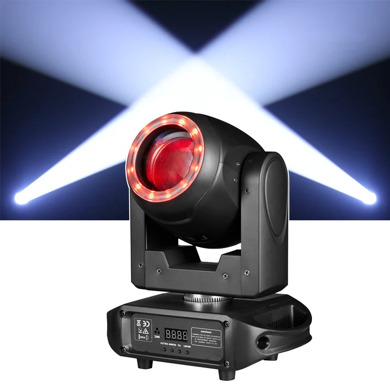 

AOPU 80W Stage Light Beam Moving Head Light 7 Colors White Light With a Rainbow Effect for Disco Night Club