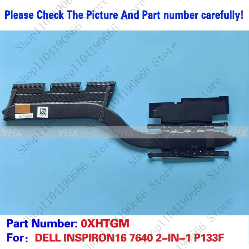 

Новый охлаждающий радиатор для DELL INSPIRON 16 7640 2-в-1 P133F 0XHTGM.