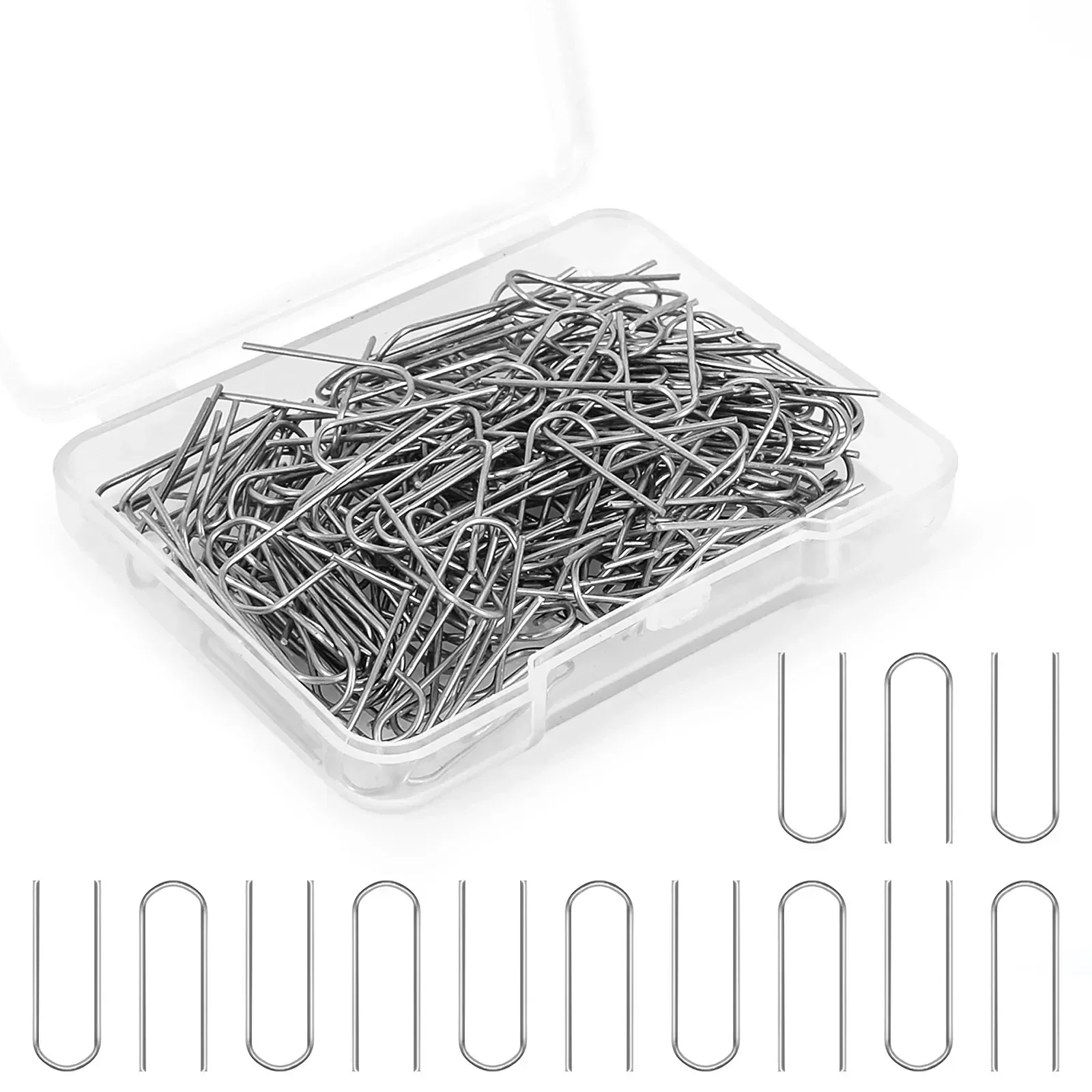 50/100pcs Nichrome Wire 0.79 X 0.24 Inches High Temperature Nichrome Wire Jump Rings 21 Gauge U-Shaped Ceramic Hanging Hook