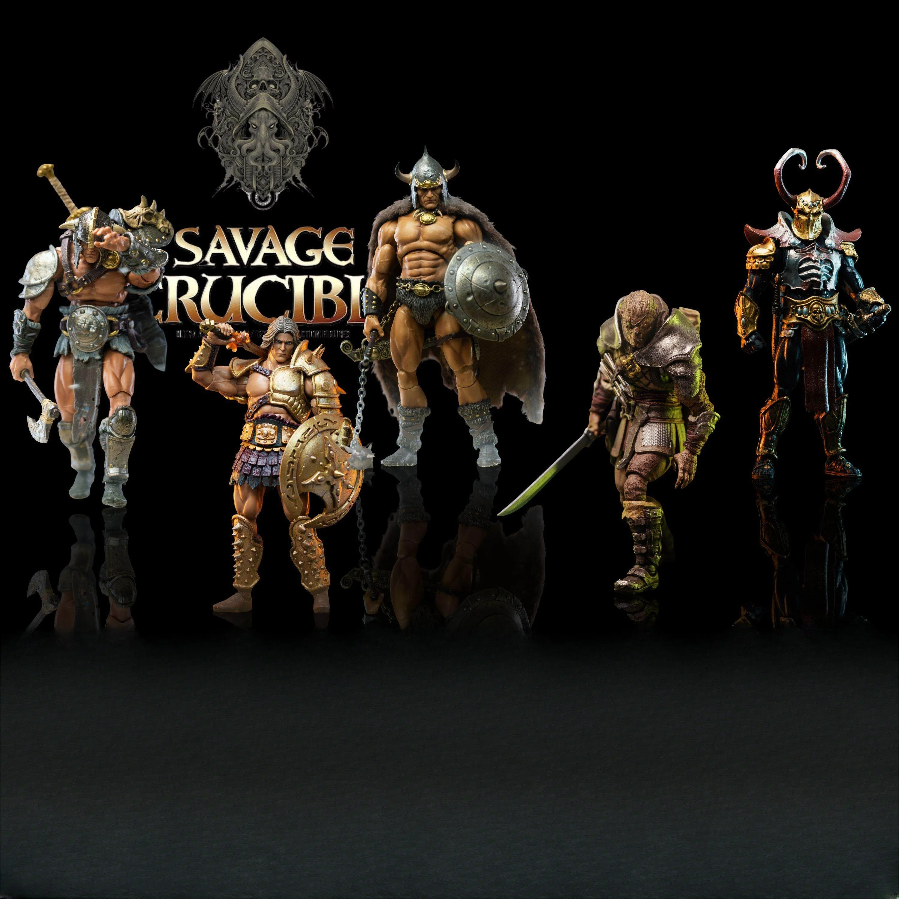 

В наличии: Оригинальная подвижная фигурка Savage Furnace Wave 2 Barbarian Series 1/12, подарок