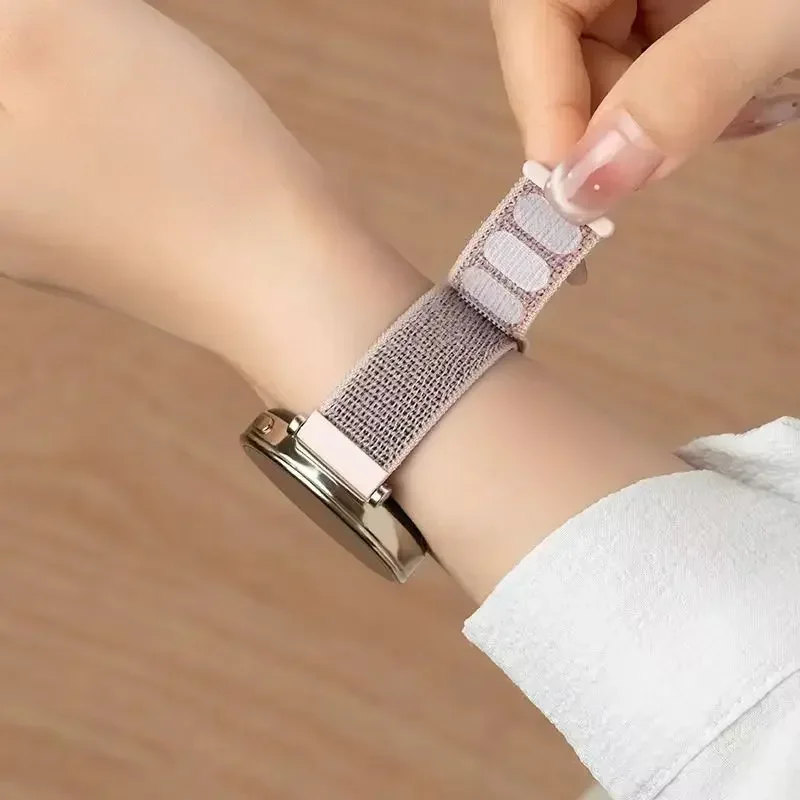 Нейлоновые ремешки-петли для Samsung Galaxy Watch 6-4-7-FE classic/5 Pro/active 2/Gear S3 20 мм-22 мм, браслет Huawei watch GT 3 pro, ремешок