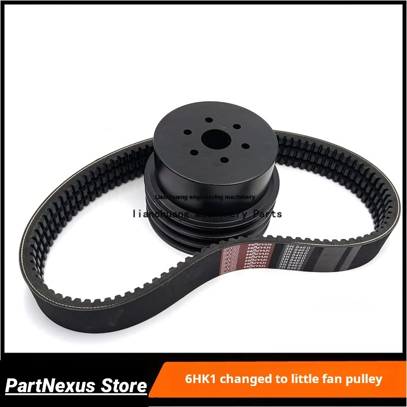 

For Case cx Sumitomo SH330 350A5 Change to little fan water pump pulley Isuzu 6HK1 Pulley Excavator Parts