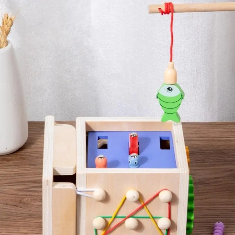 J2HD – jouet comptage pour enfants, boîte à puzzle en bois, jouet branchement carottes, jouet d'activité pour