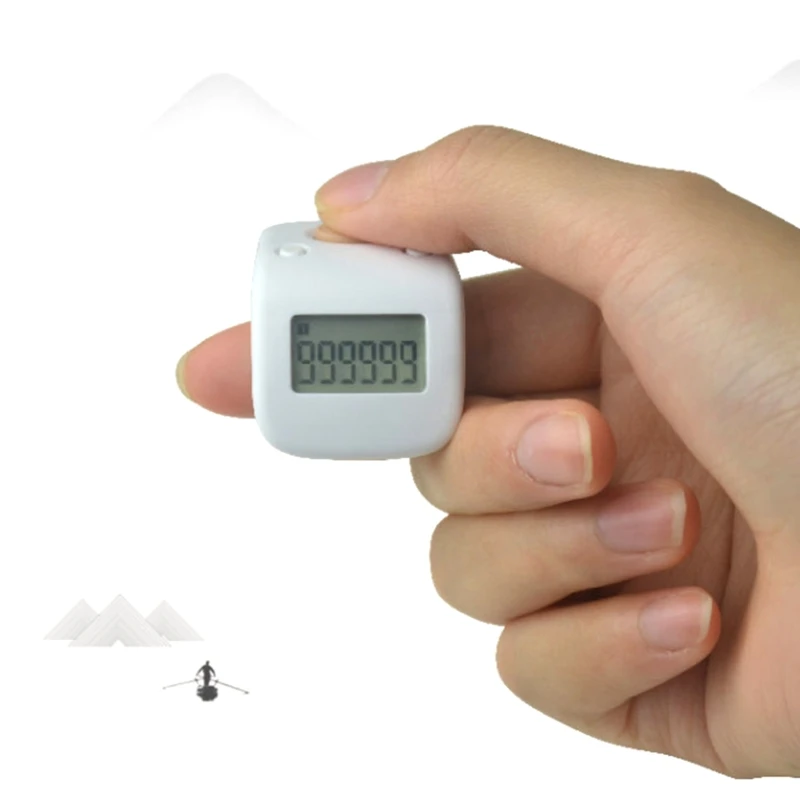 Intelligent Hand Tally Counter Portable Lightweight Finger Ring with Lock Function Prayer Counter Clicker