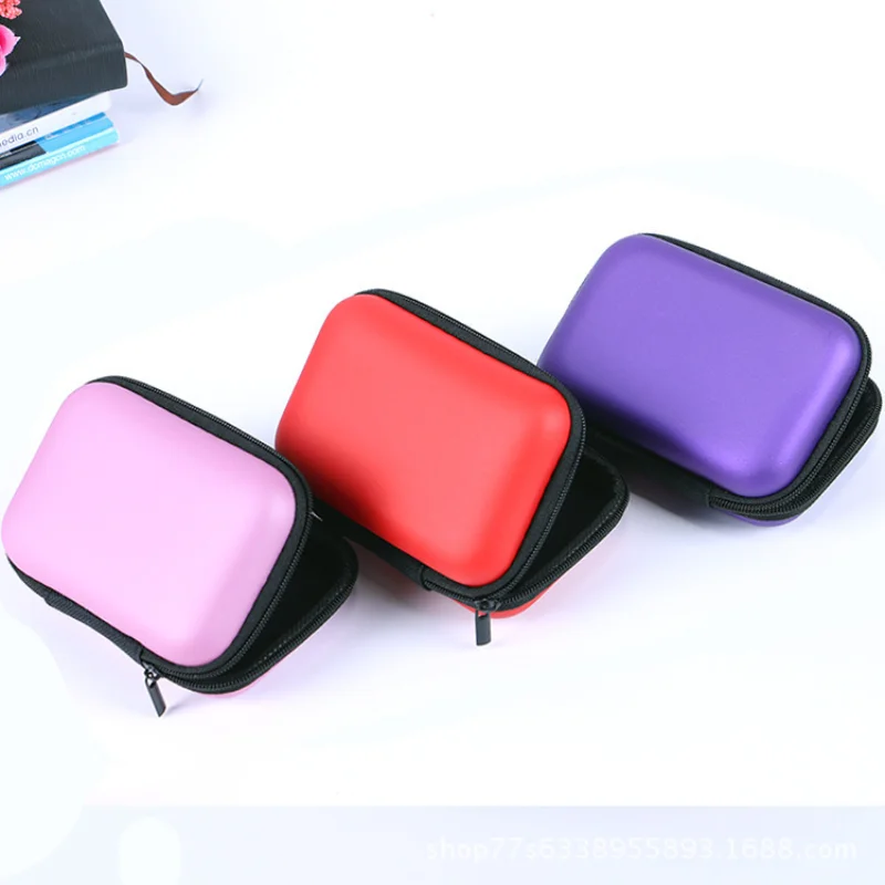 Earphone Bag Coin Purse Portable Cable Organizer Memory Card Case Earbuds Carry Pouch Storage Box