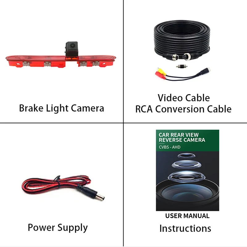 AHD Brake Light Reverse Camera For Peugeot Expert/Traveller Citroen jumpy/SpaceTourer Toyota Proace opel Vivaro C/Zafira Life