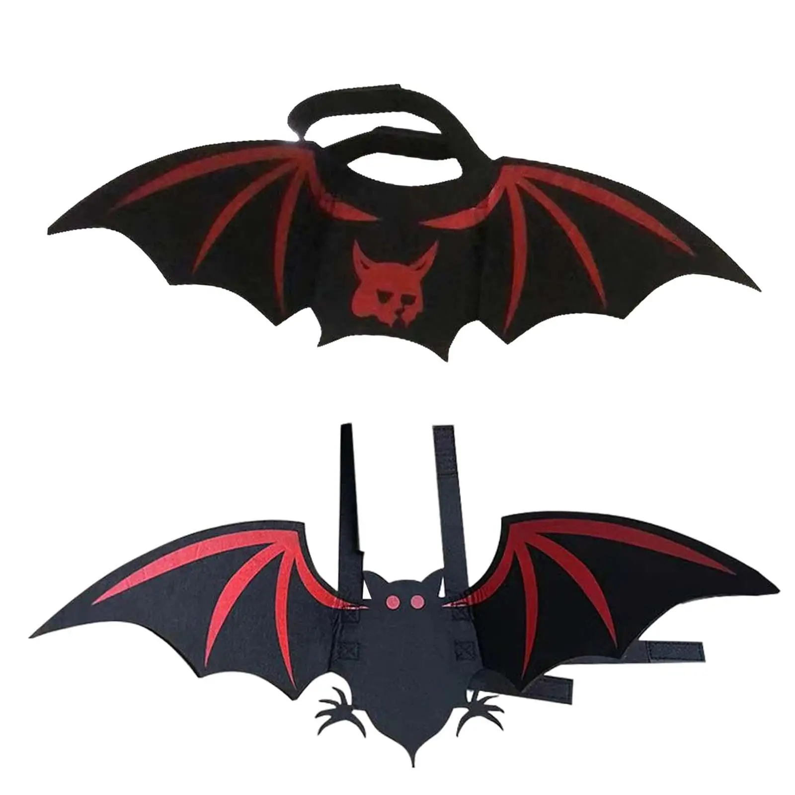 Funny Halloween Dog Wing Pets Cat Costume Apparels for Cosplay Birthday