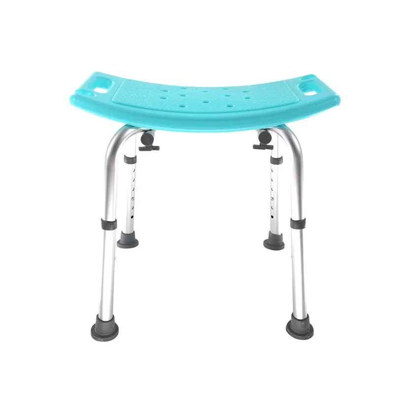 Height Adjustable Anodized Aluminum Shower Chair, Safe Non-Slip Plastic Bath Seat For Bathroom