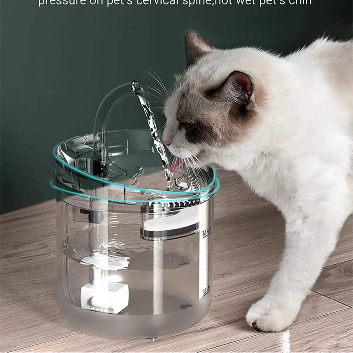 

Automatic Cat Water 2L Cats Dog Sensor Drinking Filter Fountain for Cats Feeder Water Dispenser Auto Drinker For Pet Supplies